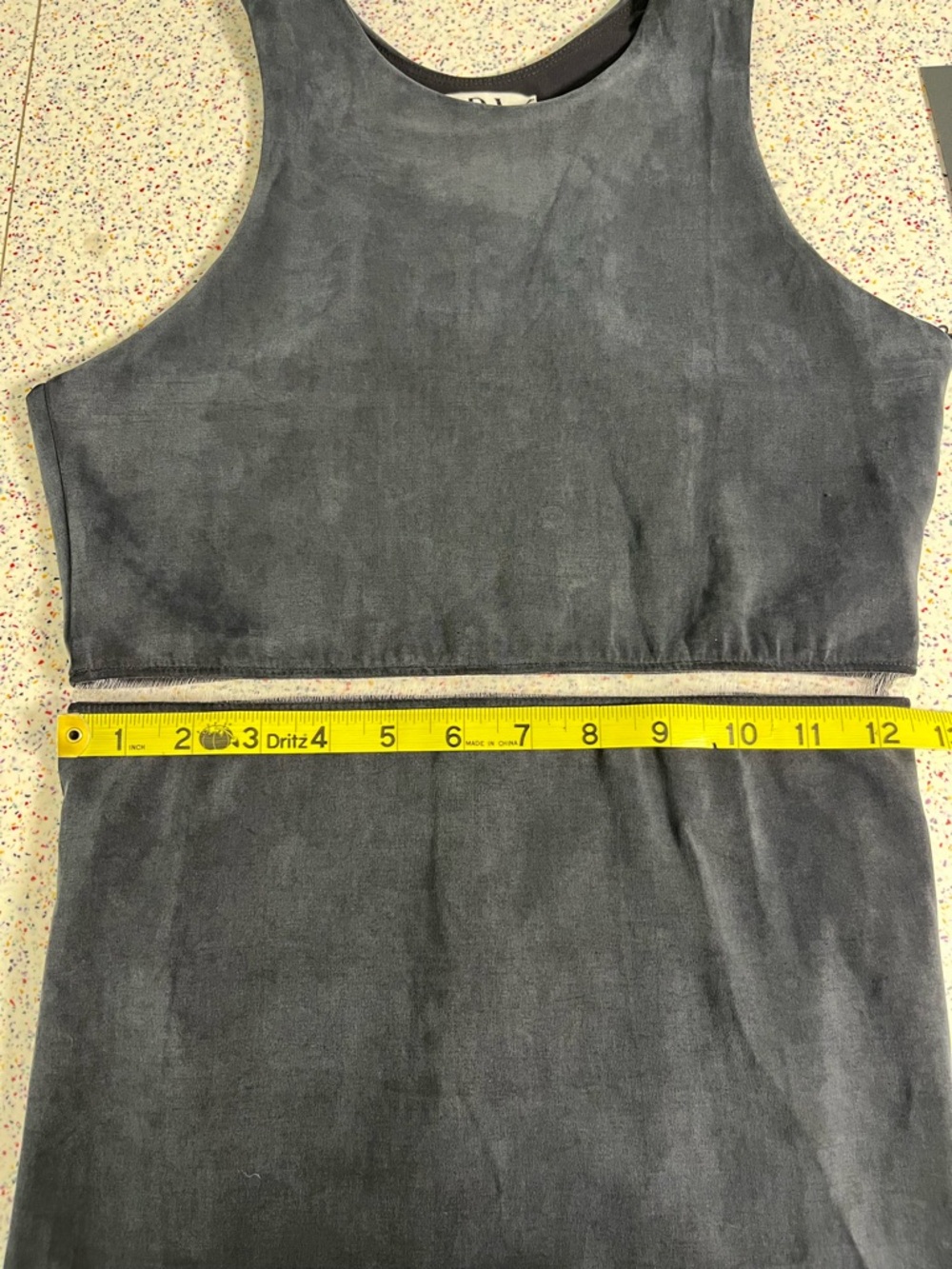 Kada NWT The Sculpt Racerback Midi Dress Sleeveless Shift Charcoal Size XS - Picture 9 of 11